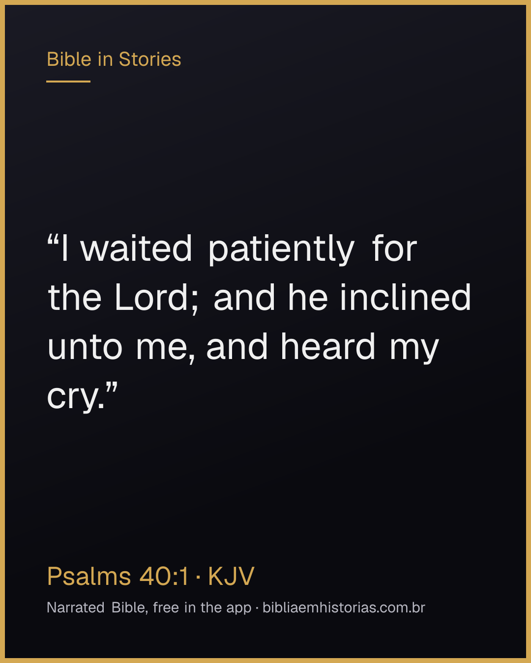 Verse image for Psalms 40:1 to share
