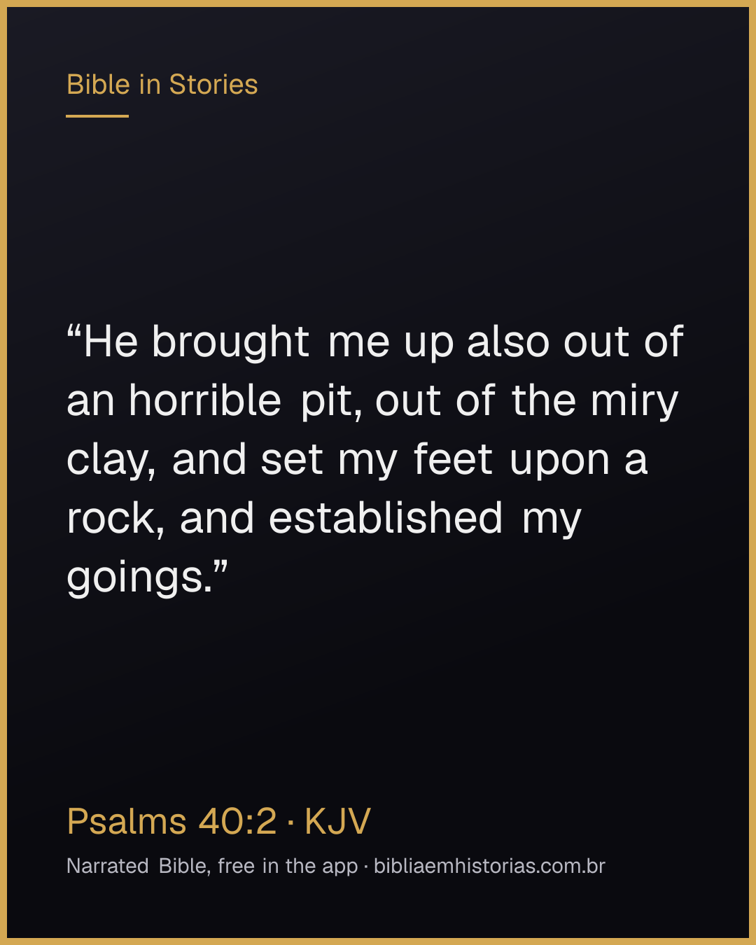 Verse image for Psalms 40:2 to share
