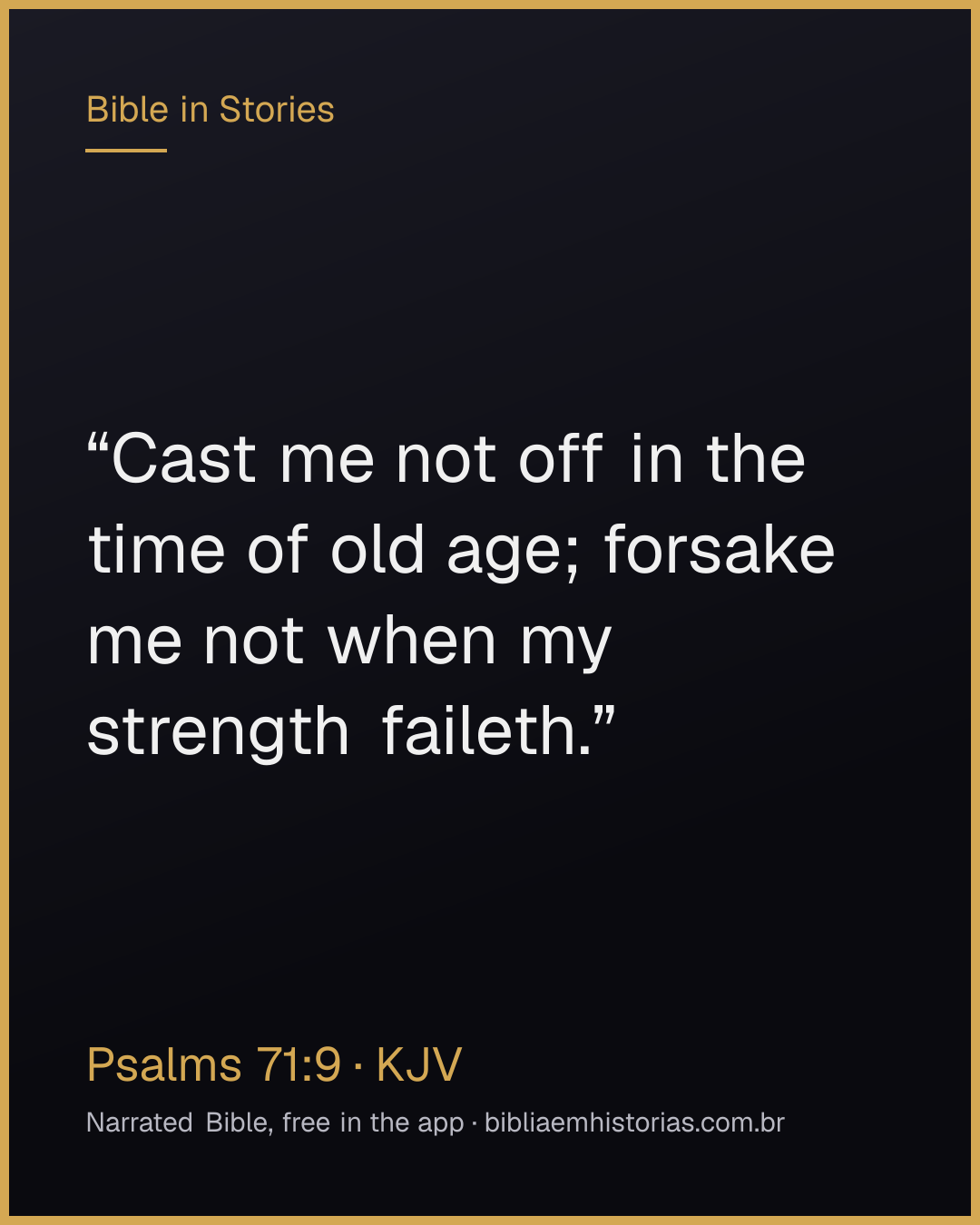Verse image for Psalms 71:9 to share