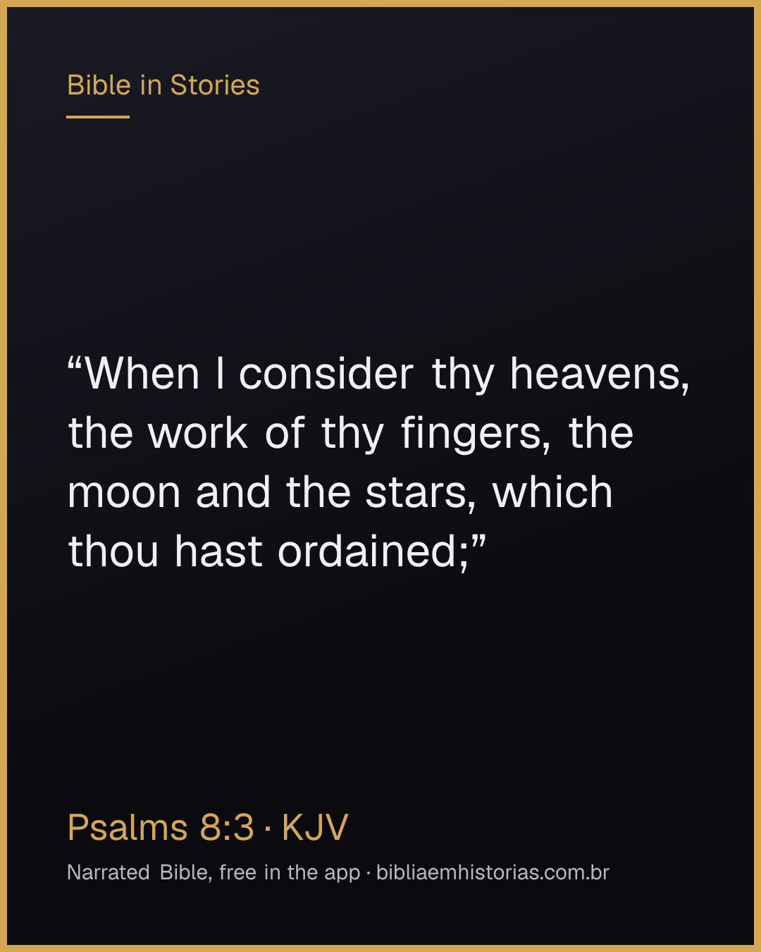 Verse image for Psalms 8:3 to share
