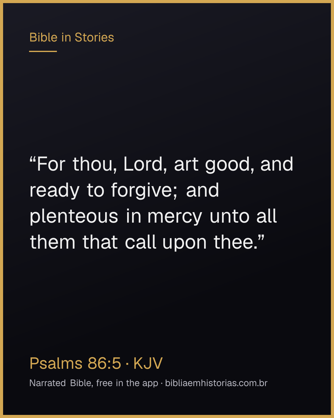 Verse image for Psalms 86:5 to share