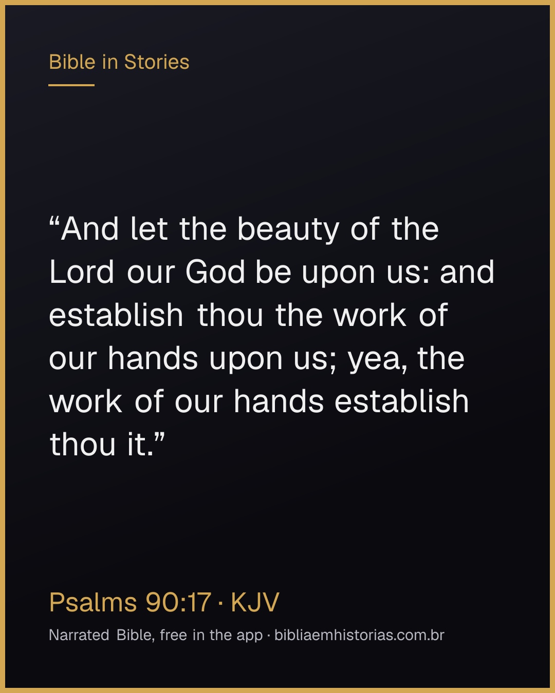 Verse image for Psalms 90:17 to share