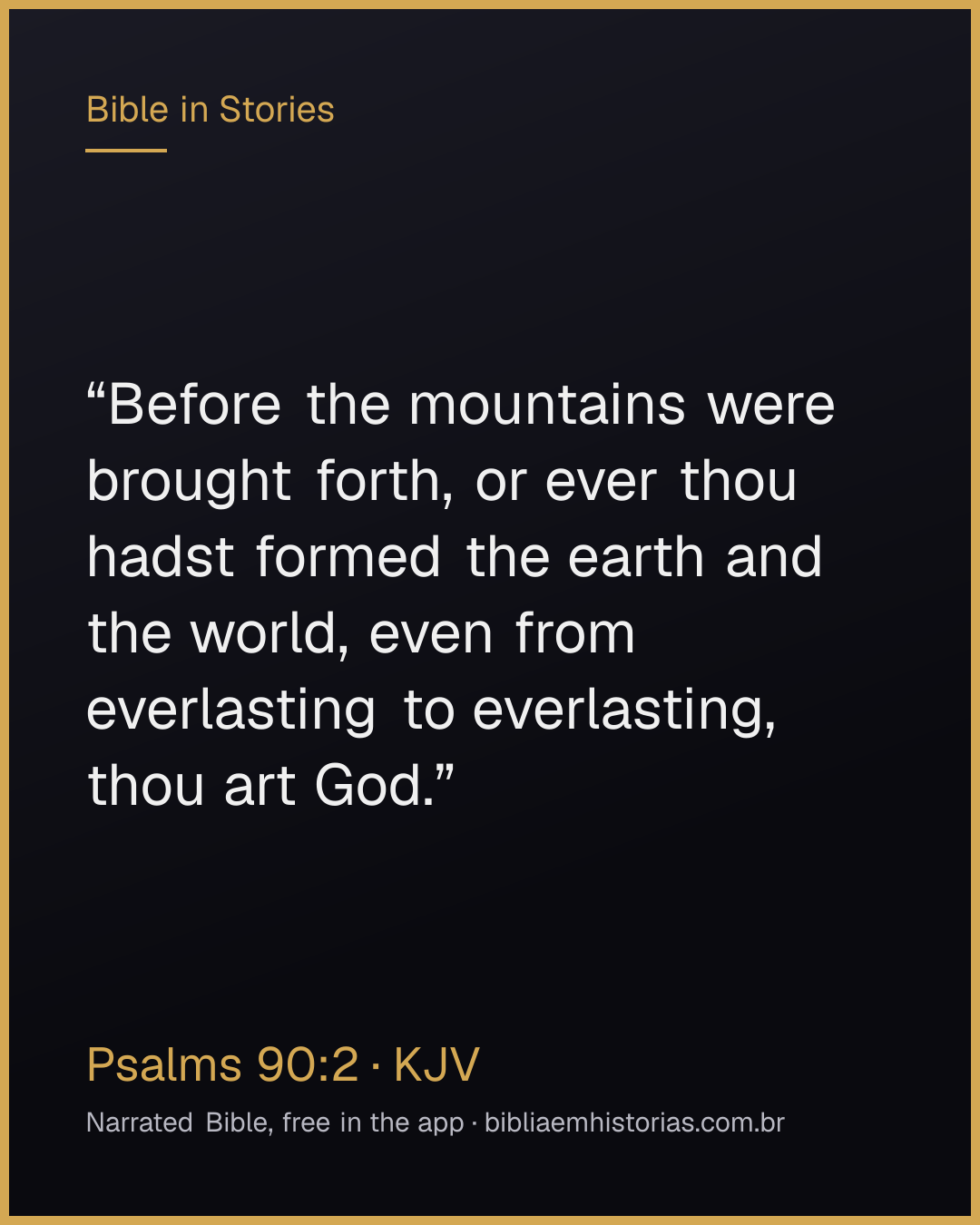 Verse image for Psalms 90:2 to share