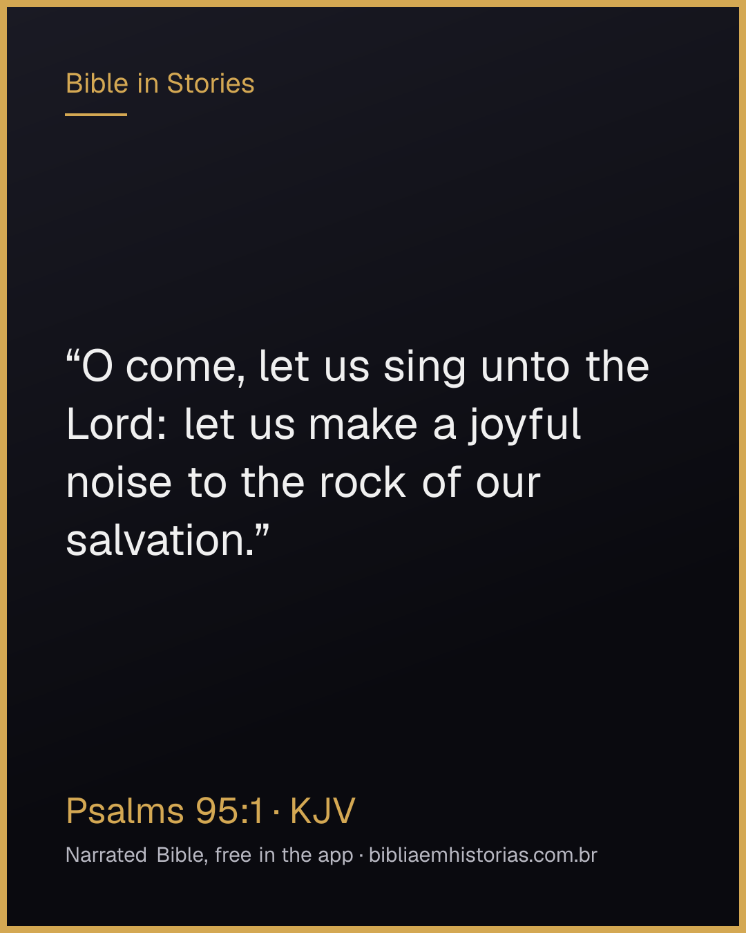 Verse image for Psalms 95:1 to share
