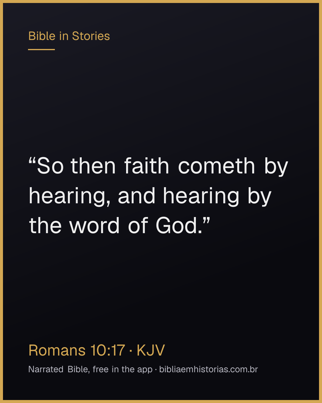 Verse image for Romans 10:17 to share