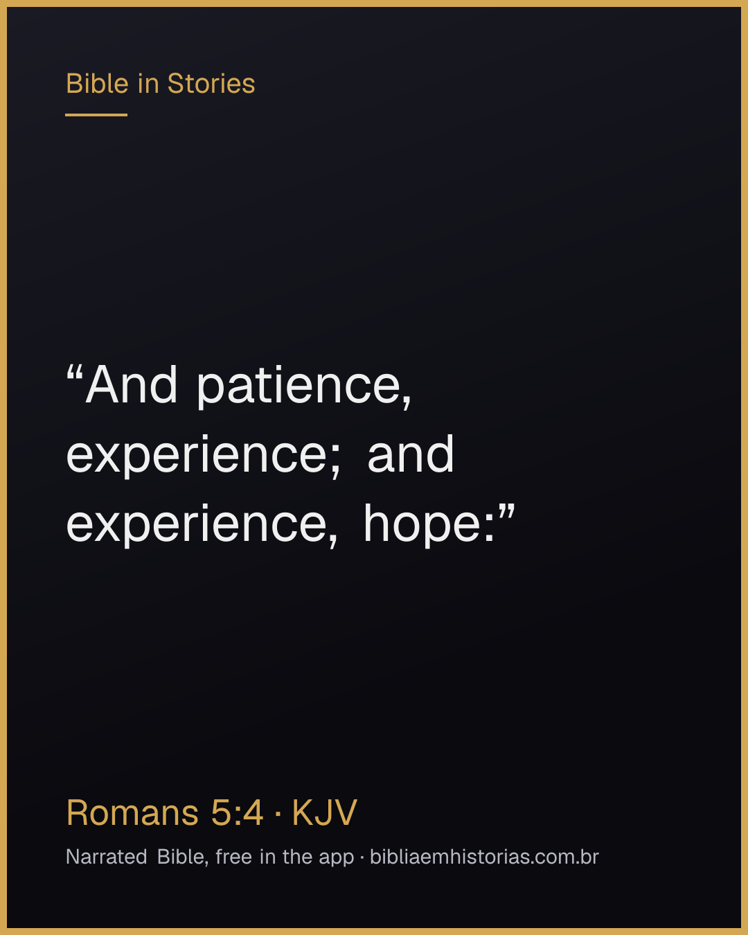 Verse image for Romans 5:4 to share