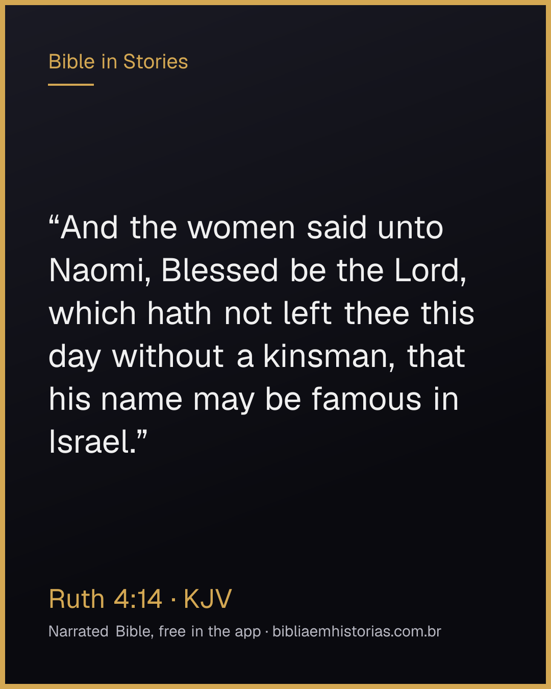 Verse image for Ruth 4:14 to share