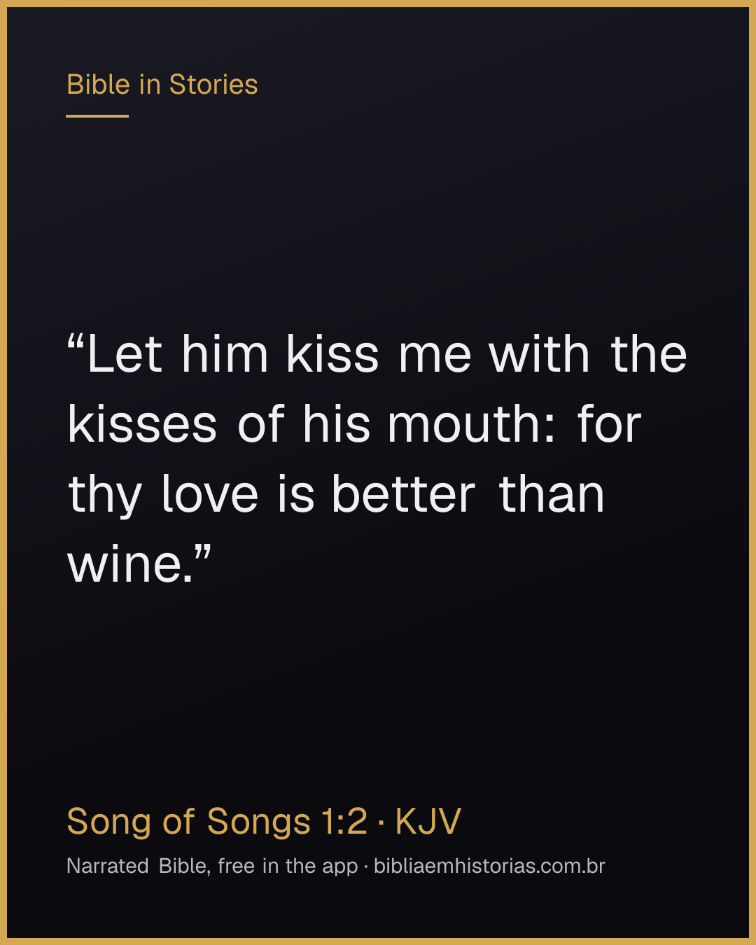 Verse image for Song of Songs 1:2 to share