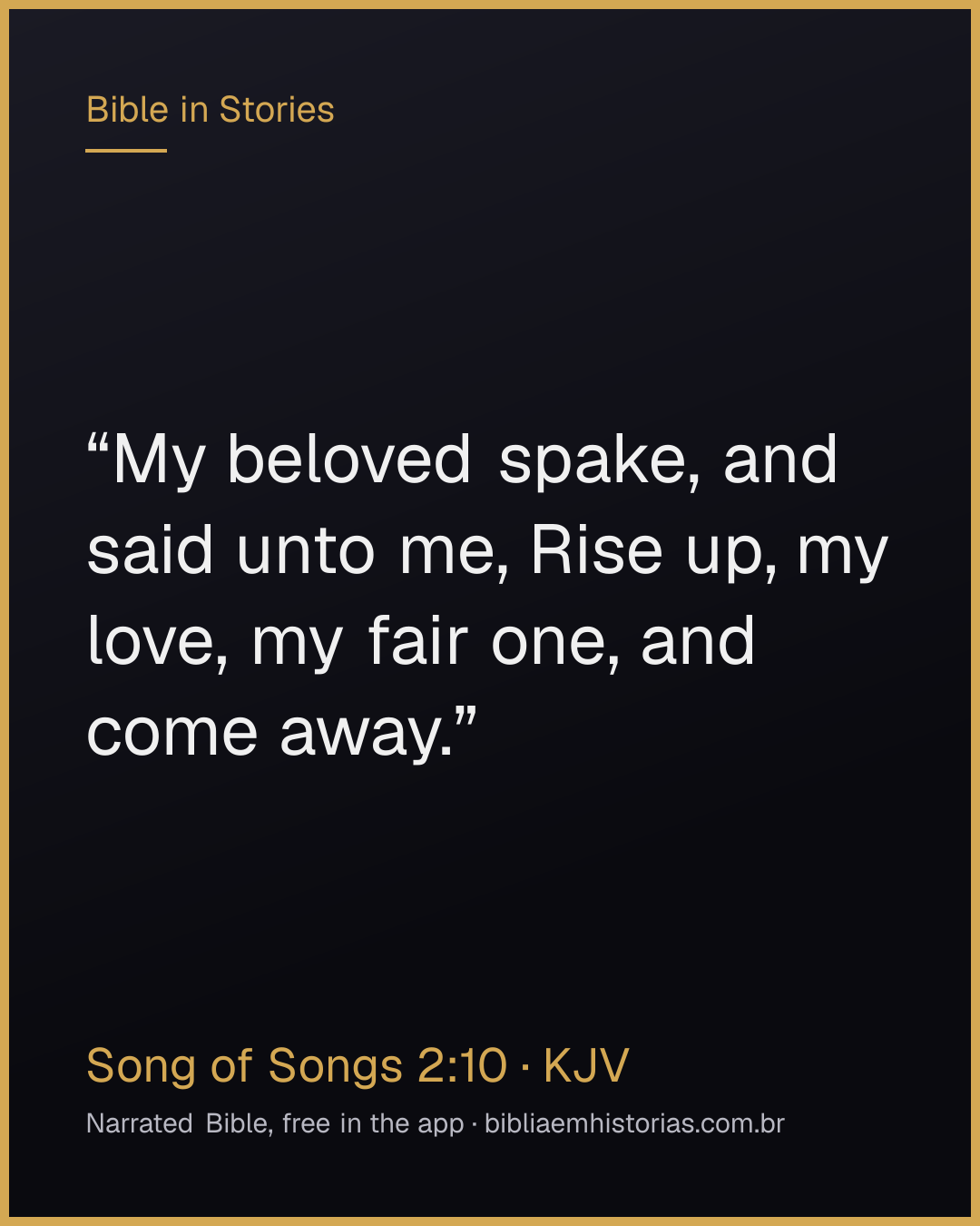 Verse image for Song of Songs 2:10 to share