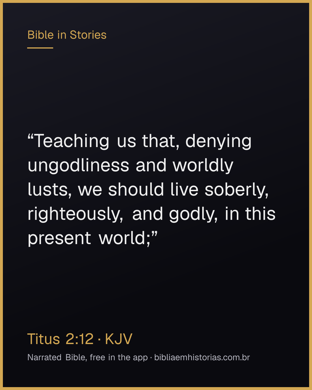 Verse image for Titus 2:12 to share