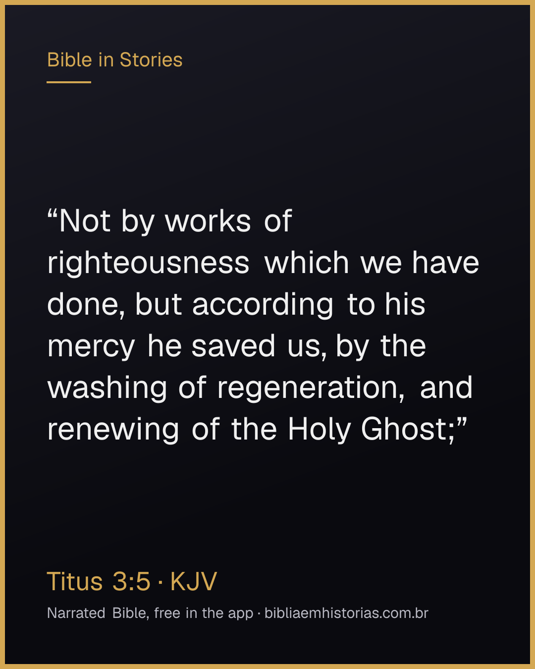 Verse image for Titus 3:5 to share