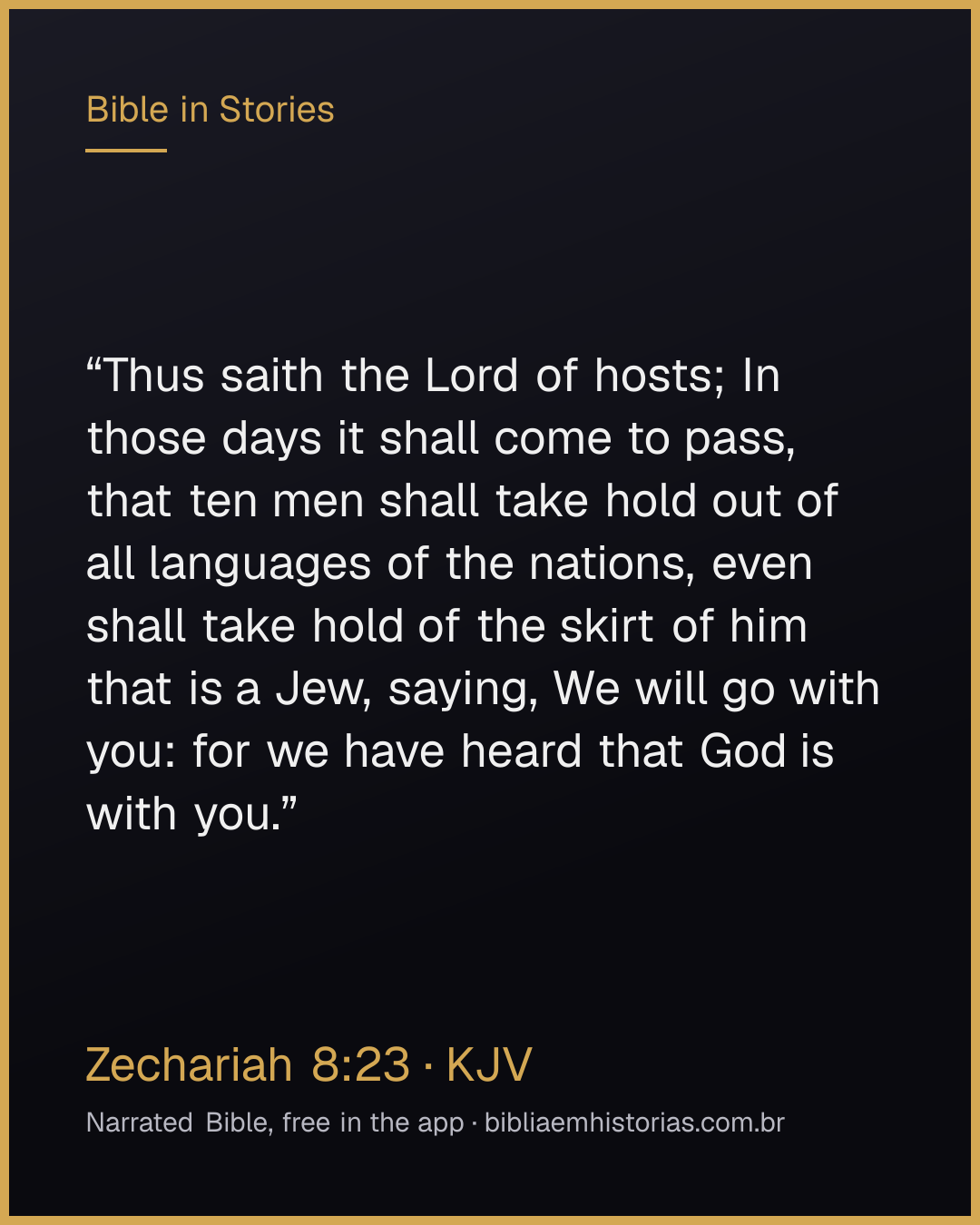 Verse image for Zechariah 8:23 to share