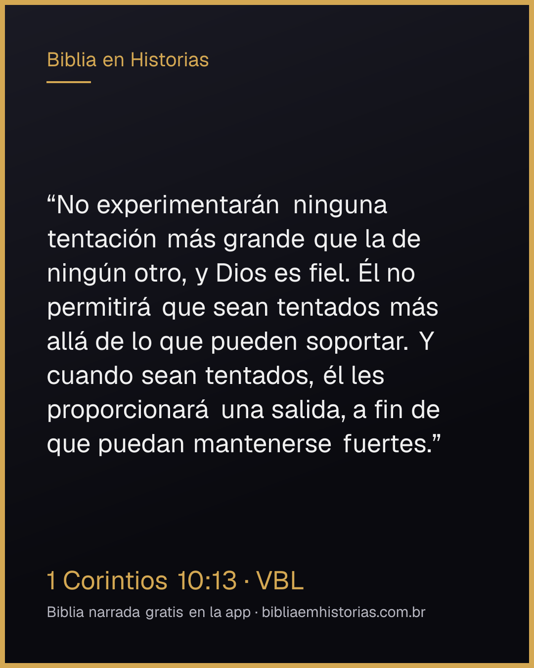 Imagen del versículo 1 Corintios 10:13 para compartir