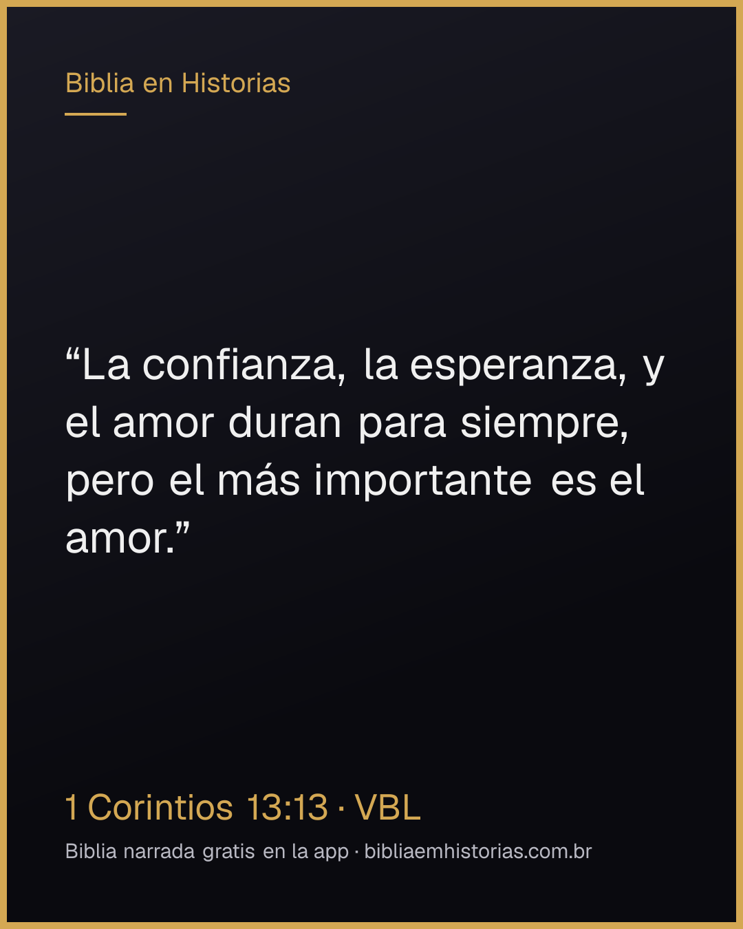 Imagen del versículo 1 Corintios 13:13 para compartir