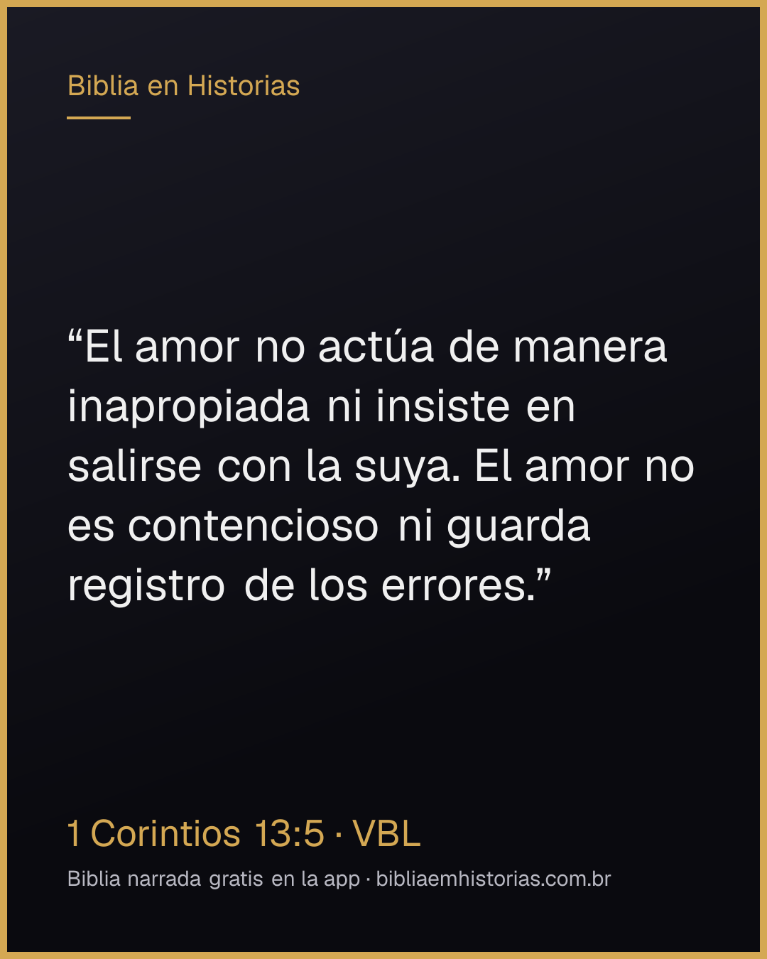 Imagen del versículo 1 Corintios 13:5 para compartir