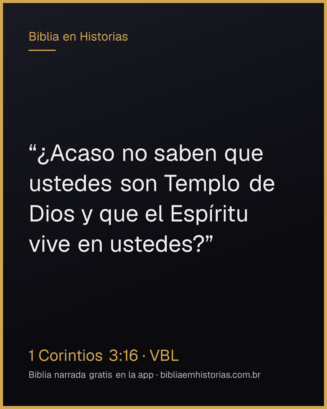Imagen del versículo 1 Corintios 3:16 para compartir