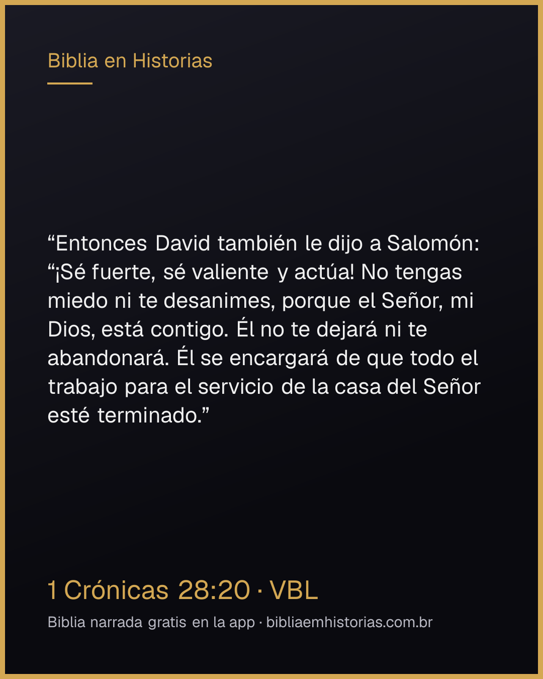 Imagen del versículo 1 Crónicas 28:20 para compartir