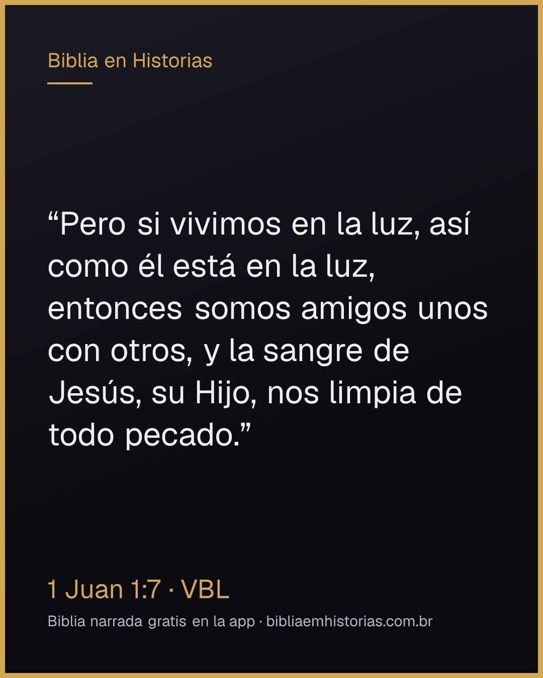 Imagen del versículo 1 Juan 1:7 para compartir