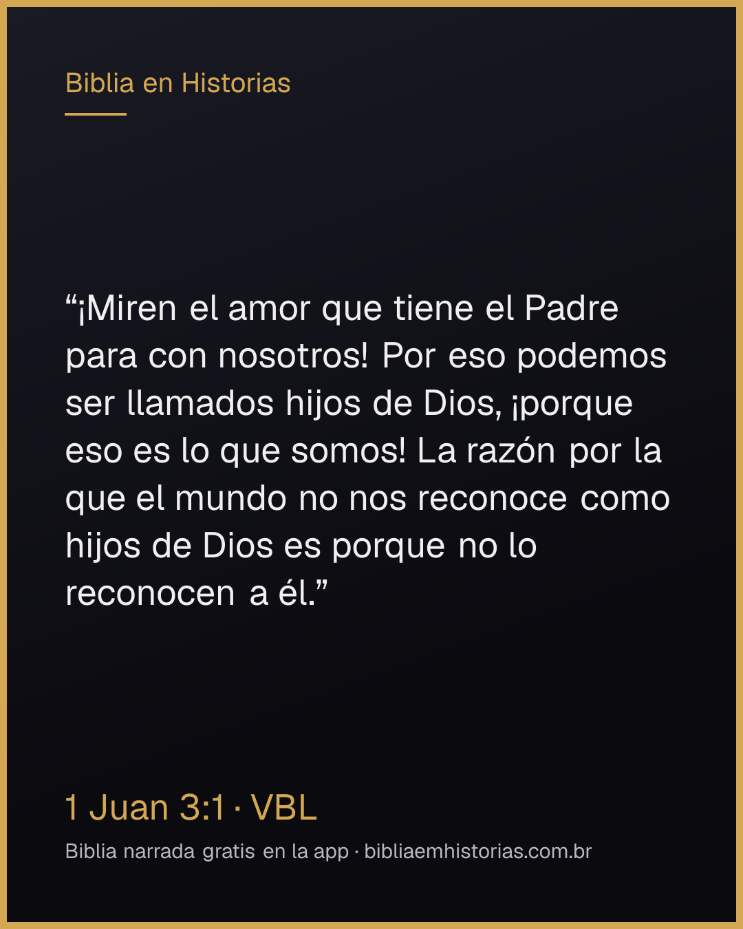 Imagen del versículo 1 Juan 3:1 para compartir