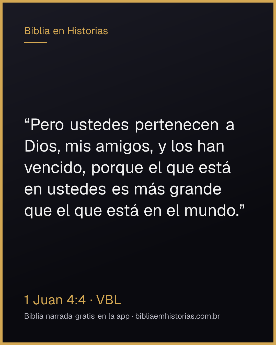 Imagen del versículo 1 Juan 4:4 para compartir