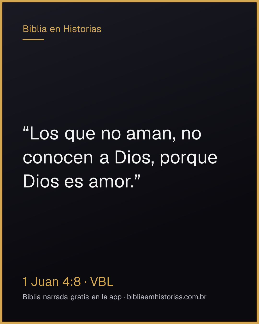 Imagen del versículo 1 Juan 4:8 para compartir