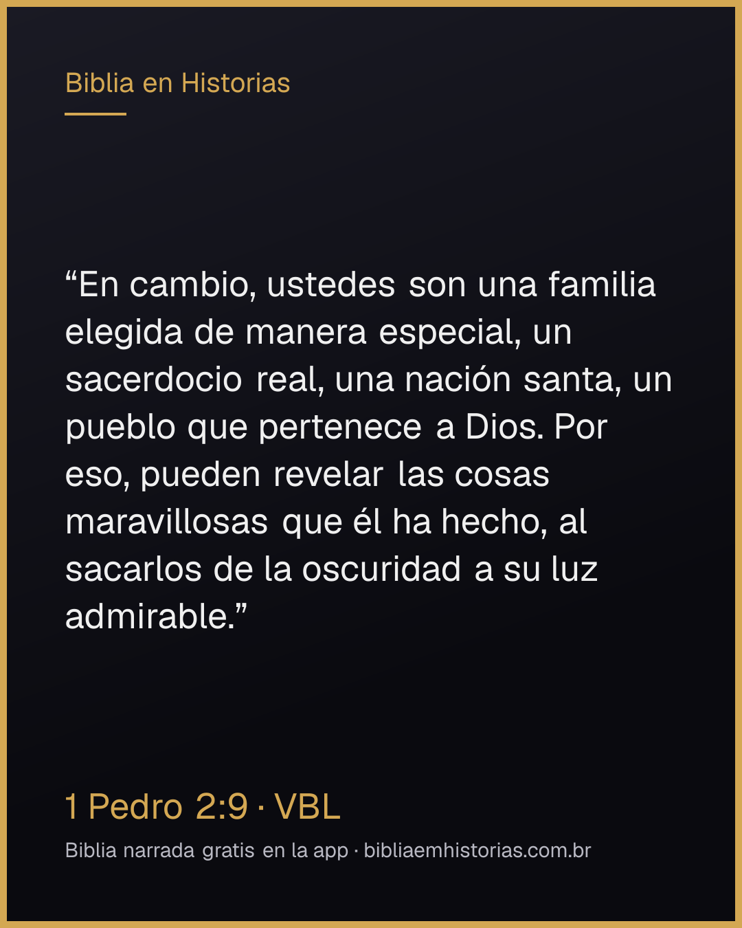 Imagen del versículo 1 Pedro 2:9 para compartir