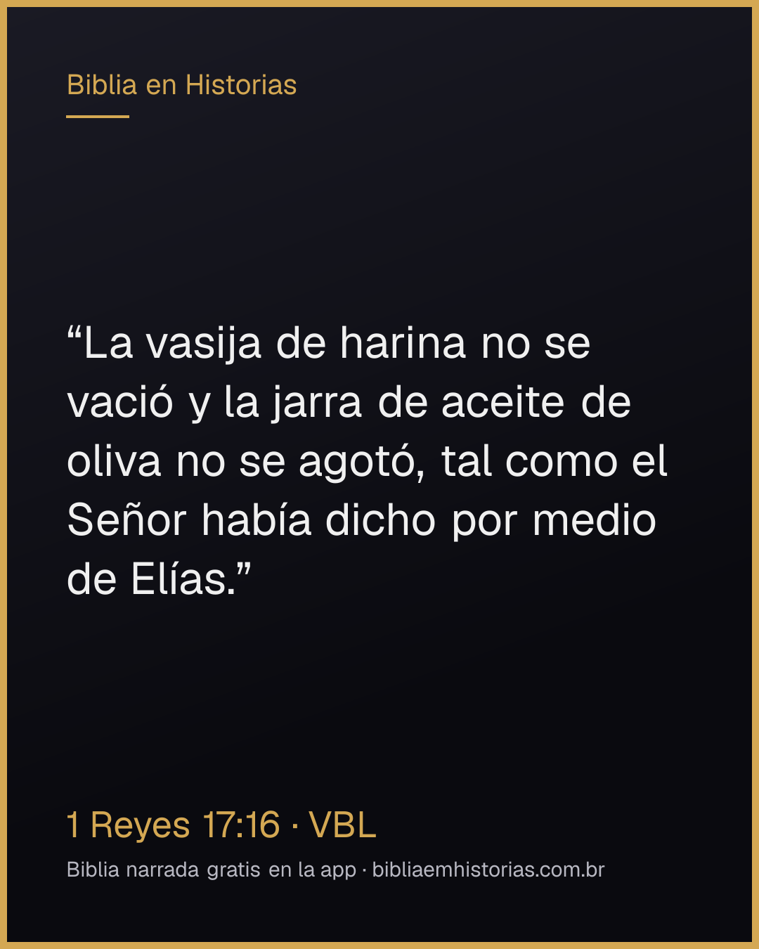 Imagen del versículo 1 Reyes 17:16 para compartir