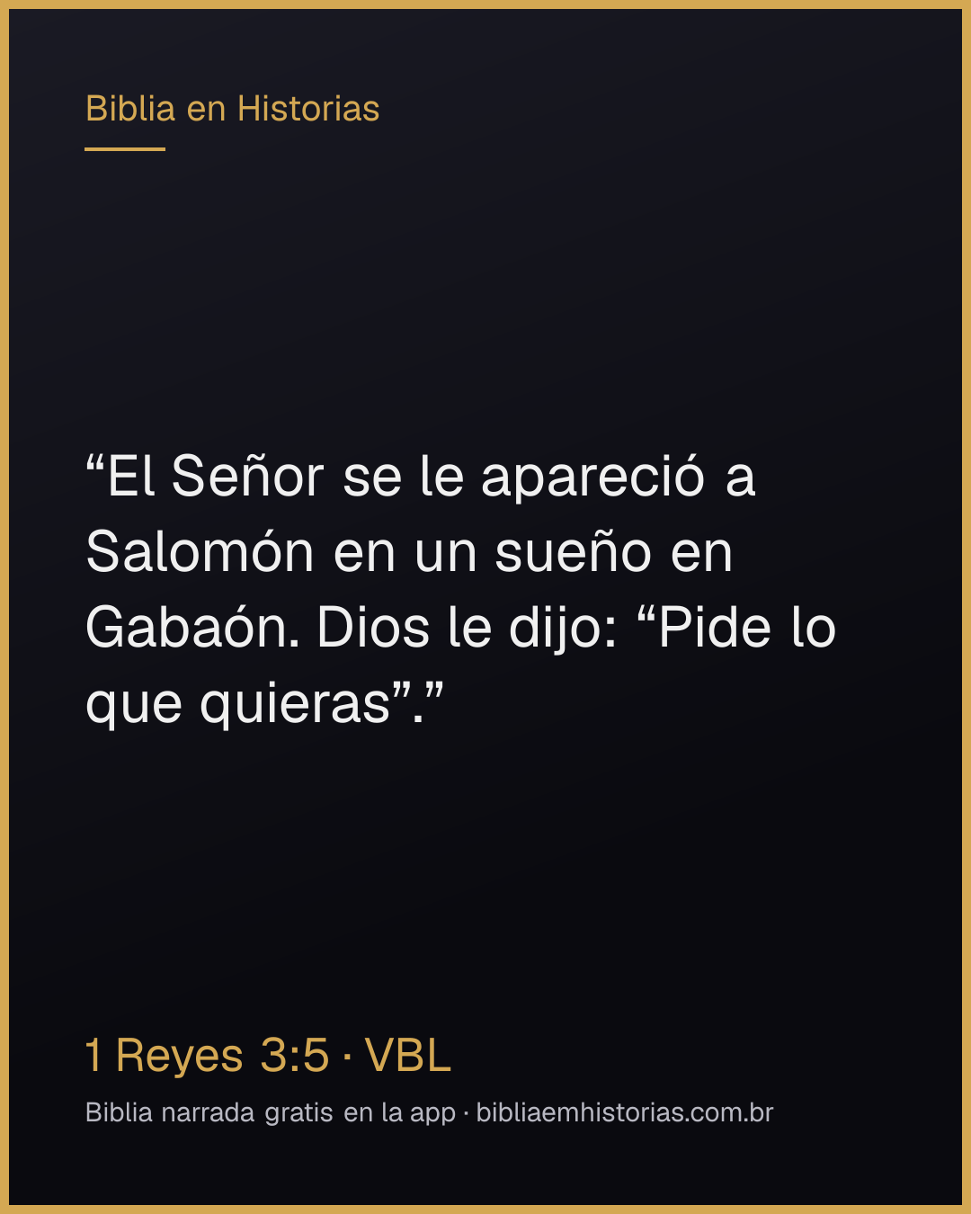 Imagen del versículo 1 Reyes 3:5 para compartir