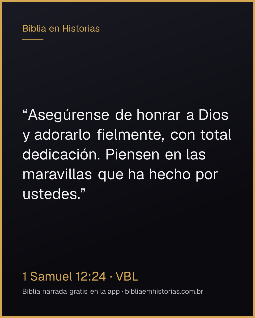 Imagen del versículo 1 Samuel 12:24 para compartir