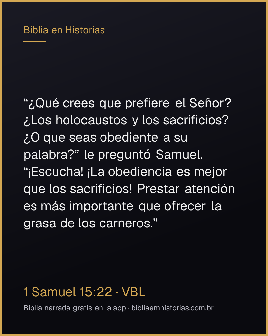 Imagen del versículo 1 Samuel 15:22 para compartir