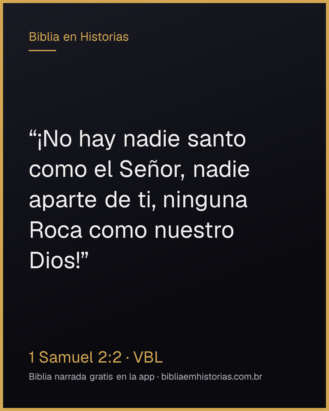 Imagen del versículo 1 Samuel 2:2 para compartir