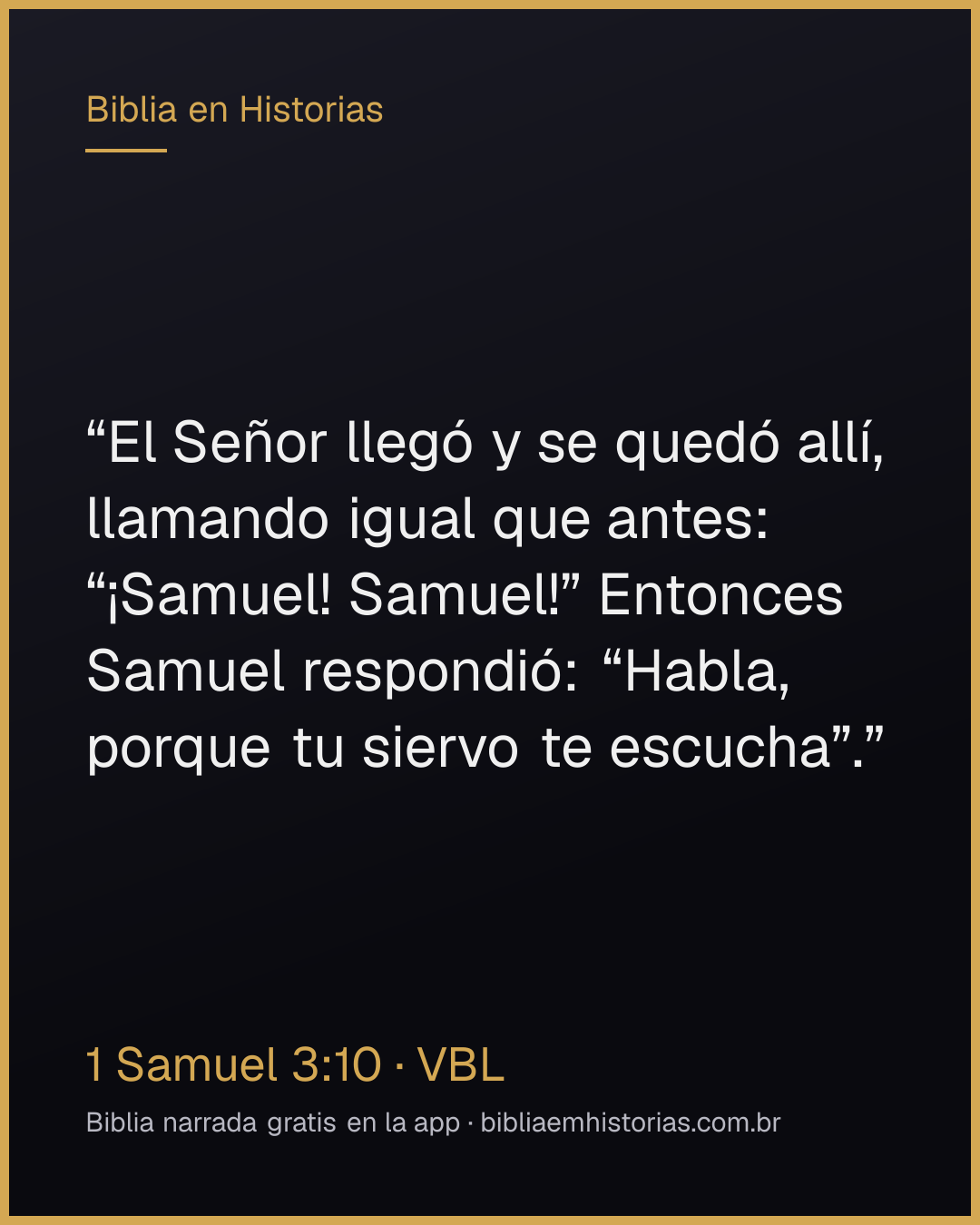 Imagen del versículo 1 Samuel 3:10 para compartir