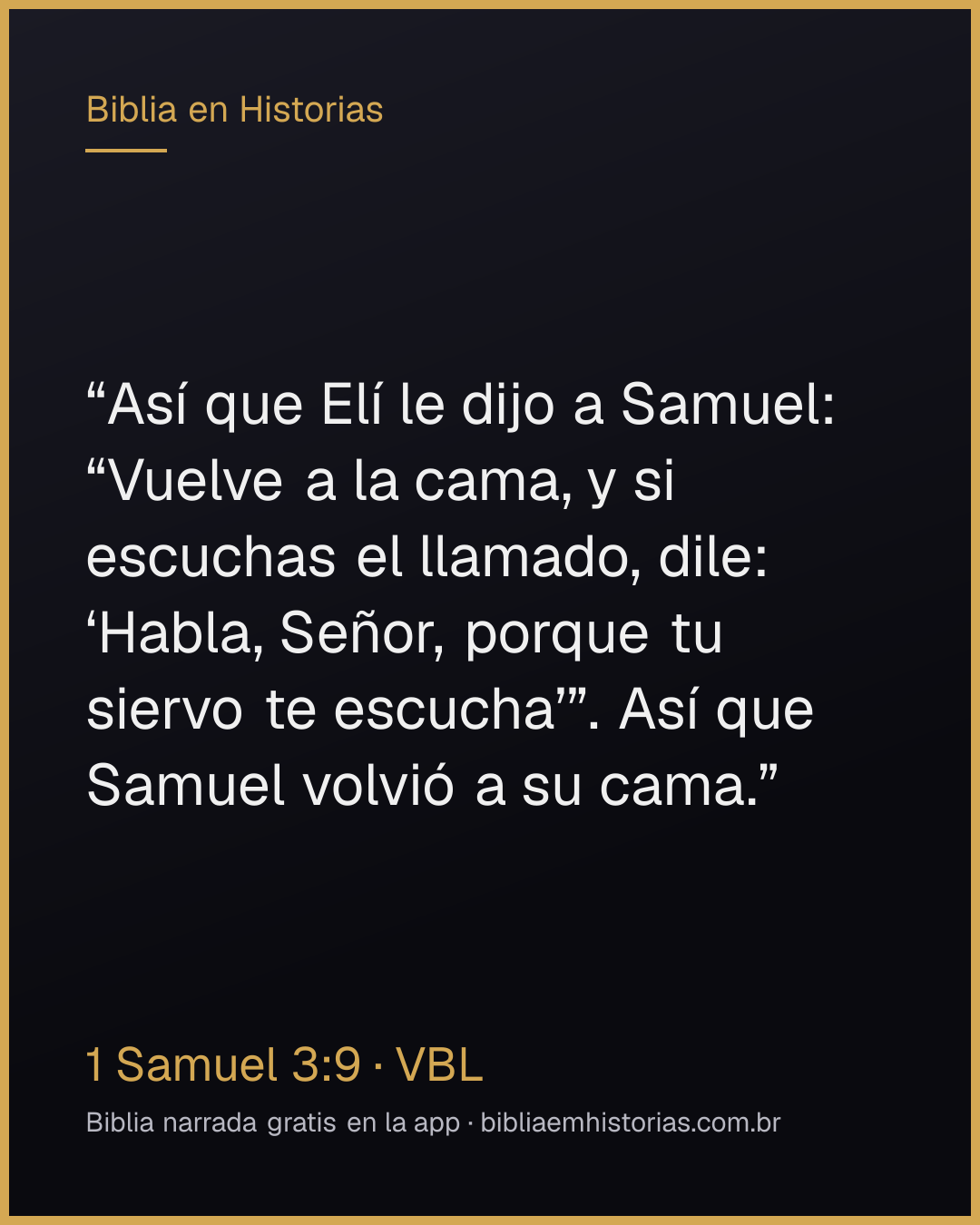 Imagen del versículo 1 Samuel 3:9 para compartir