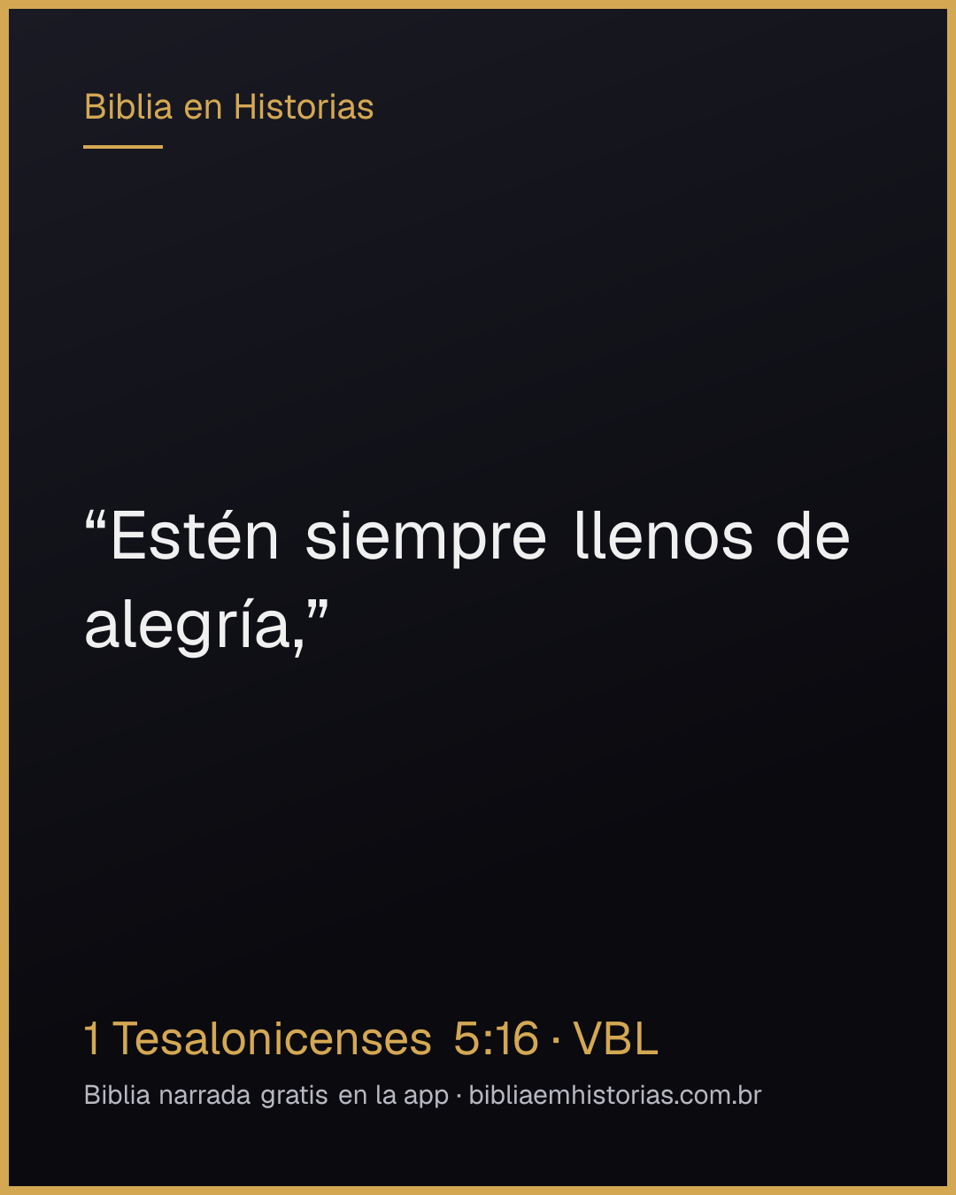 Imagen del versículo 1 Tesalonicenses 5:16 para compartir