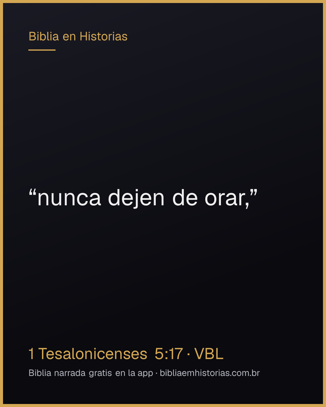 Imagen del versículo 1 Tesalonicenses 5:17 para compartir