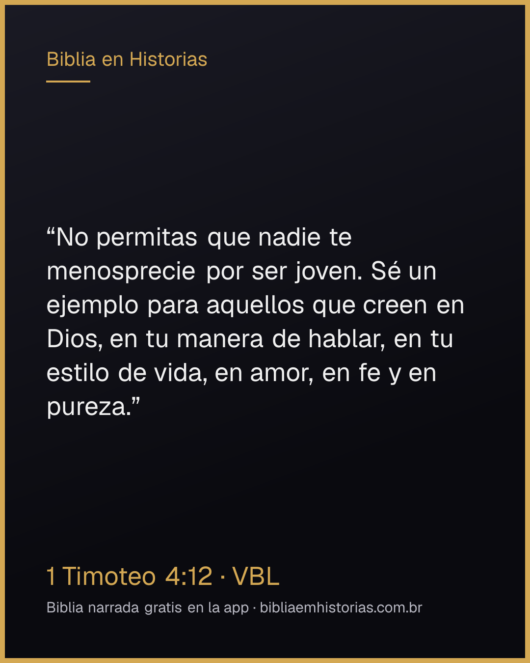 Imagen del versículo 1 Timoteo 4:12 para compartir