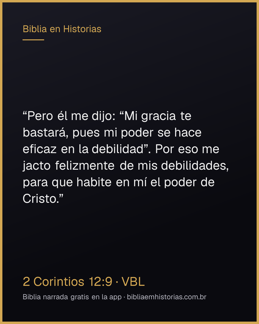 Imagen del versículo 2 Corintios 12:9 para compartir