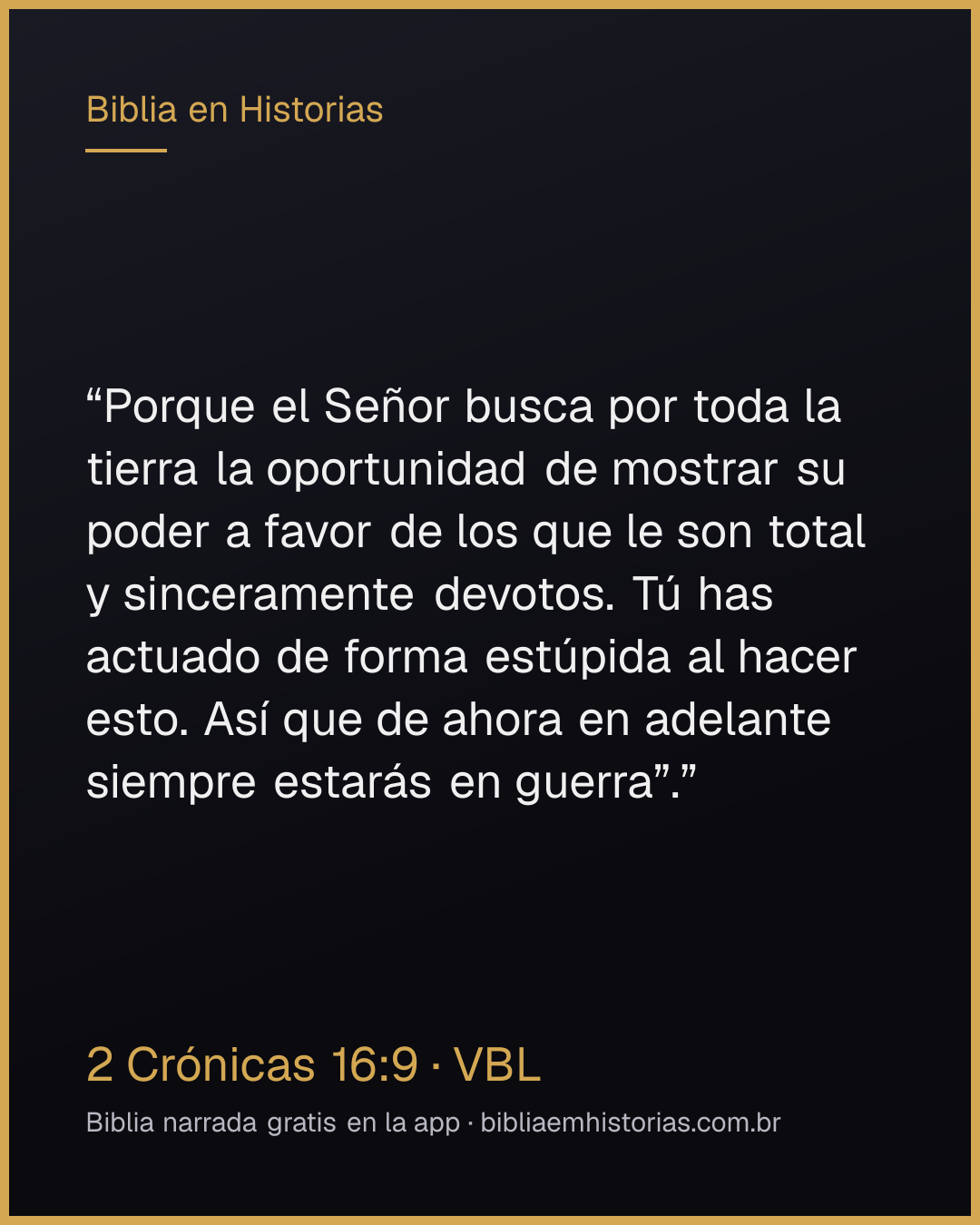 Imagen del versículo 2 Crónicas 16:9 para compartir