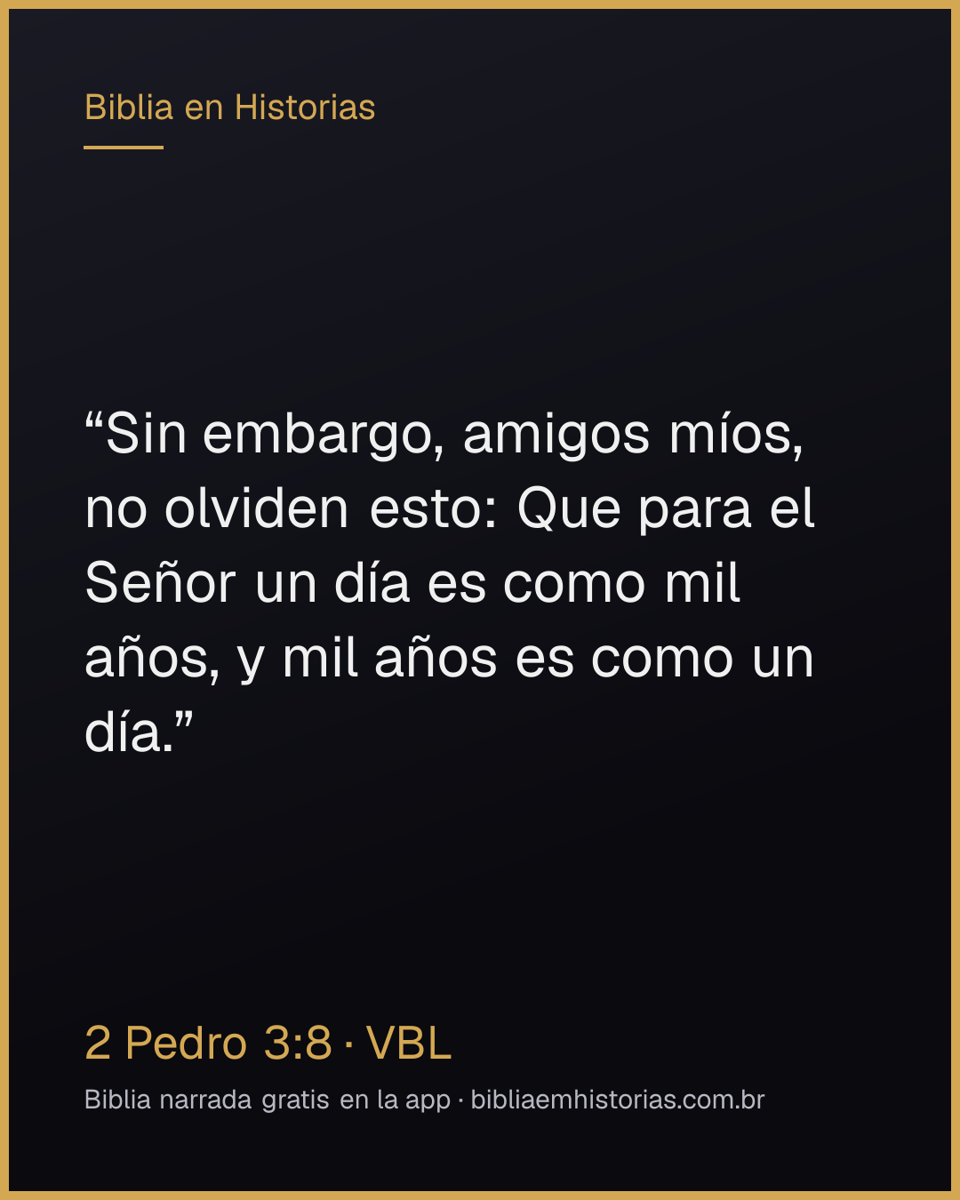 Imagen del versículo 2 Pedro 3:8 para compartir
