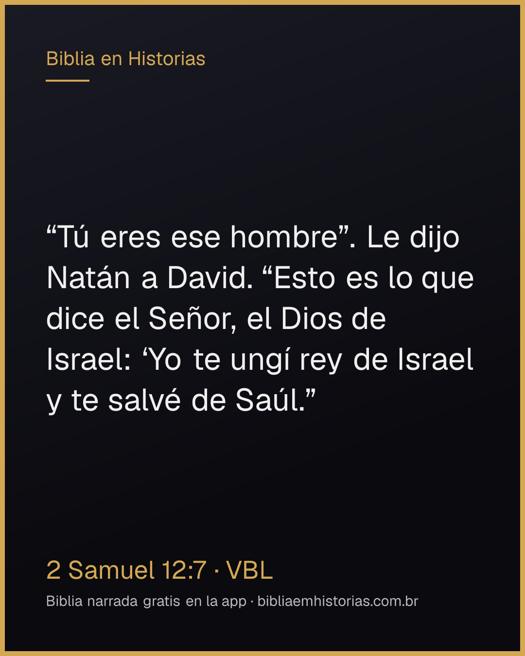 Imagen del versículo 2 Samuel 12:7 para compartir