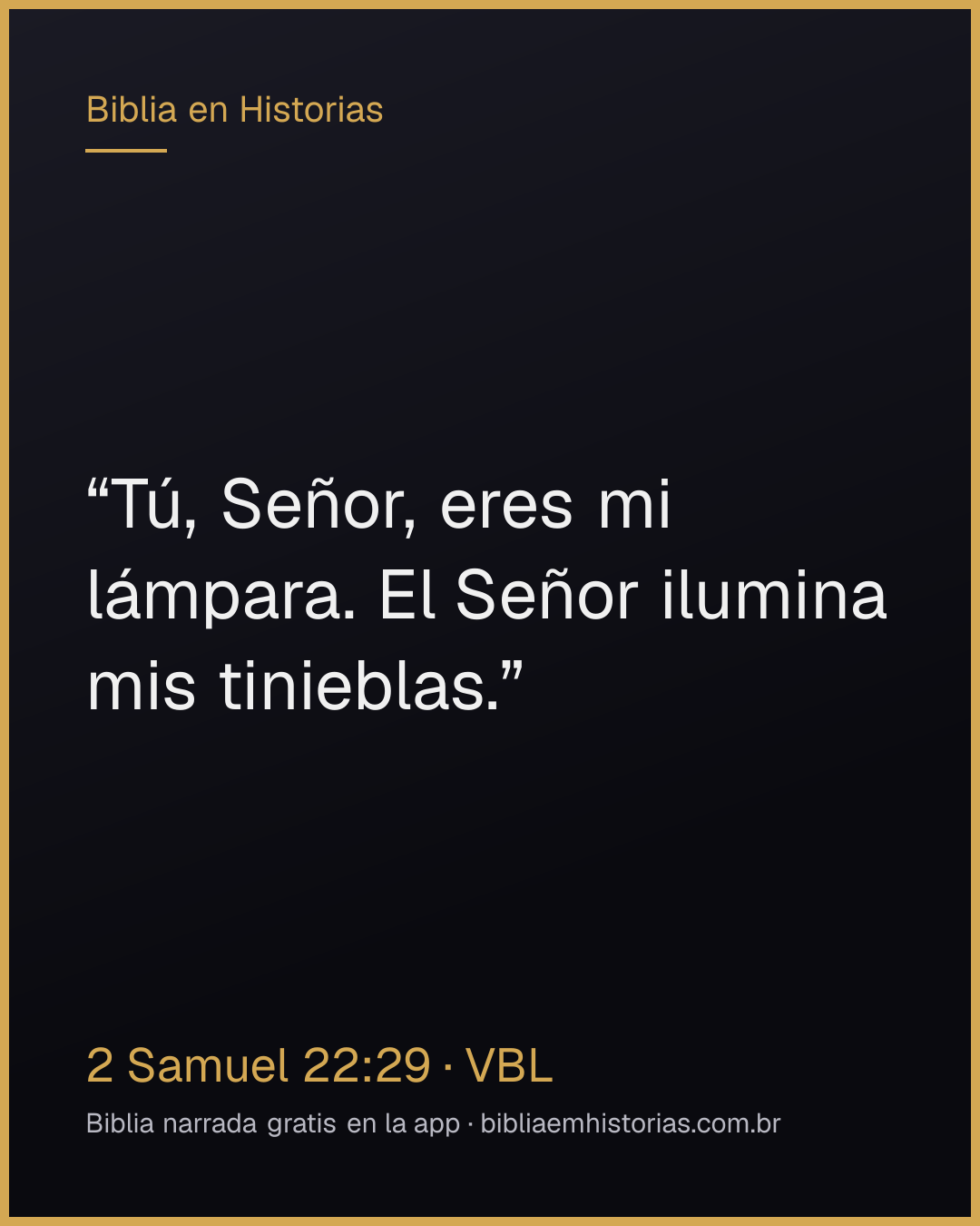 Imagen del versículo 2 Samuel 22:29 para compartir