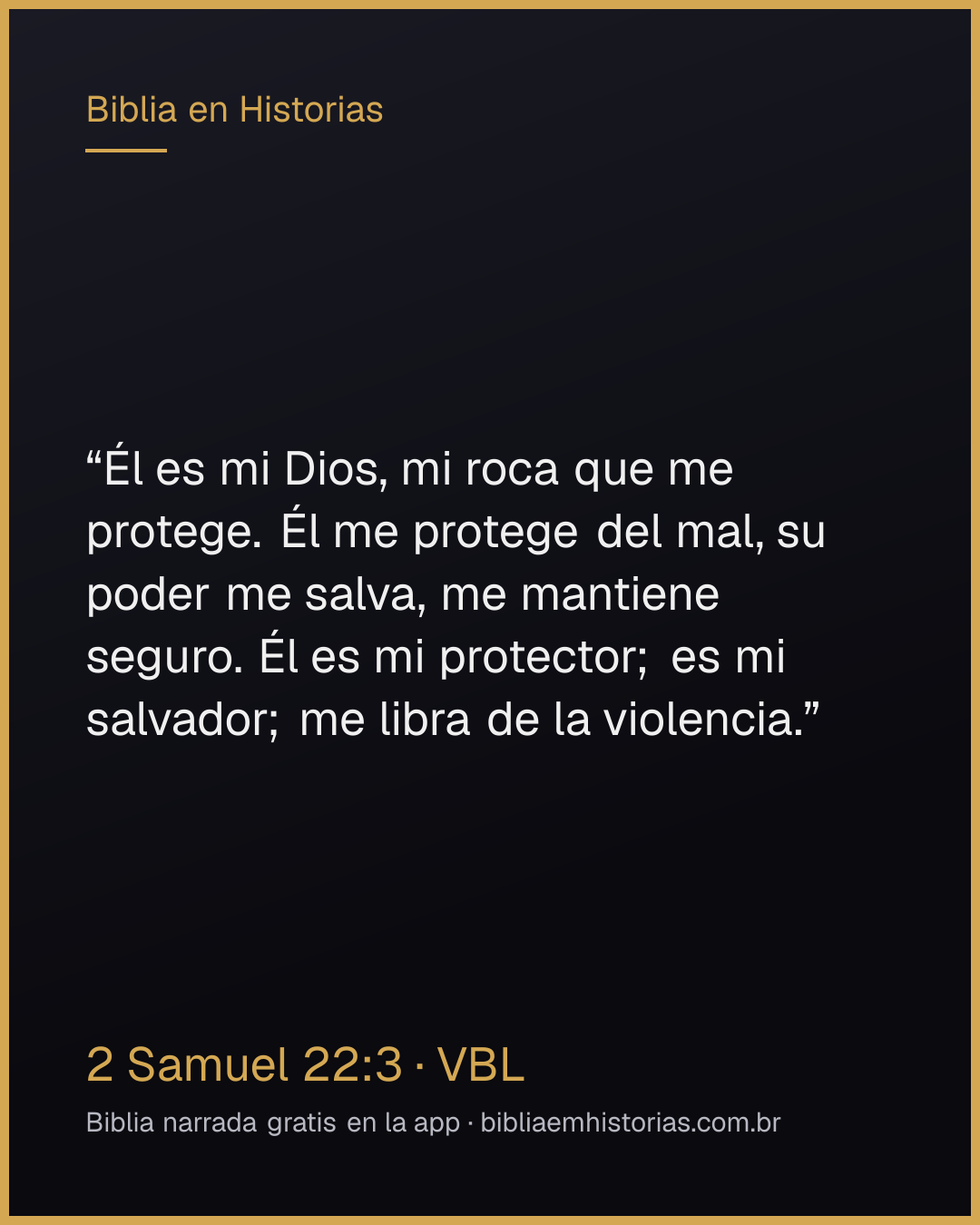 Imagen del versículo 2 Samuel 22:3 para compartir
