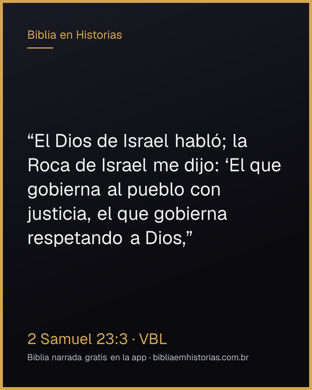 Imagen del versículo 2 Samuel 23:3 para compartir