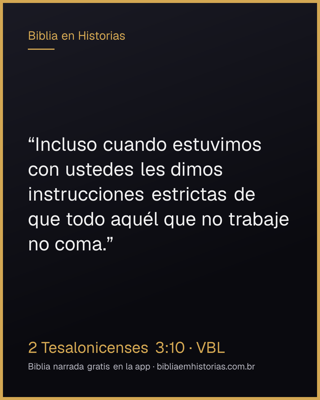 Imagen del versículo 2 Tesalonicenses 3:10 para compartir