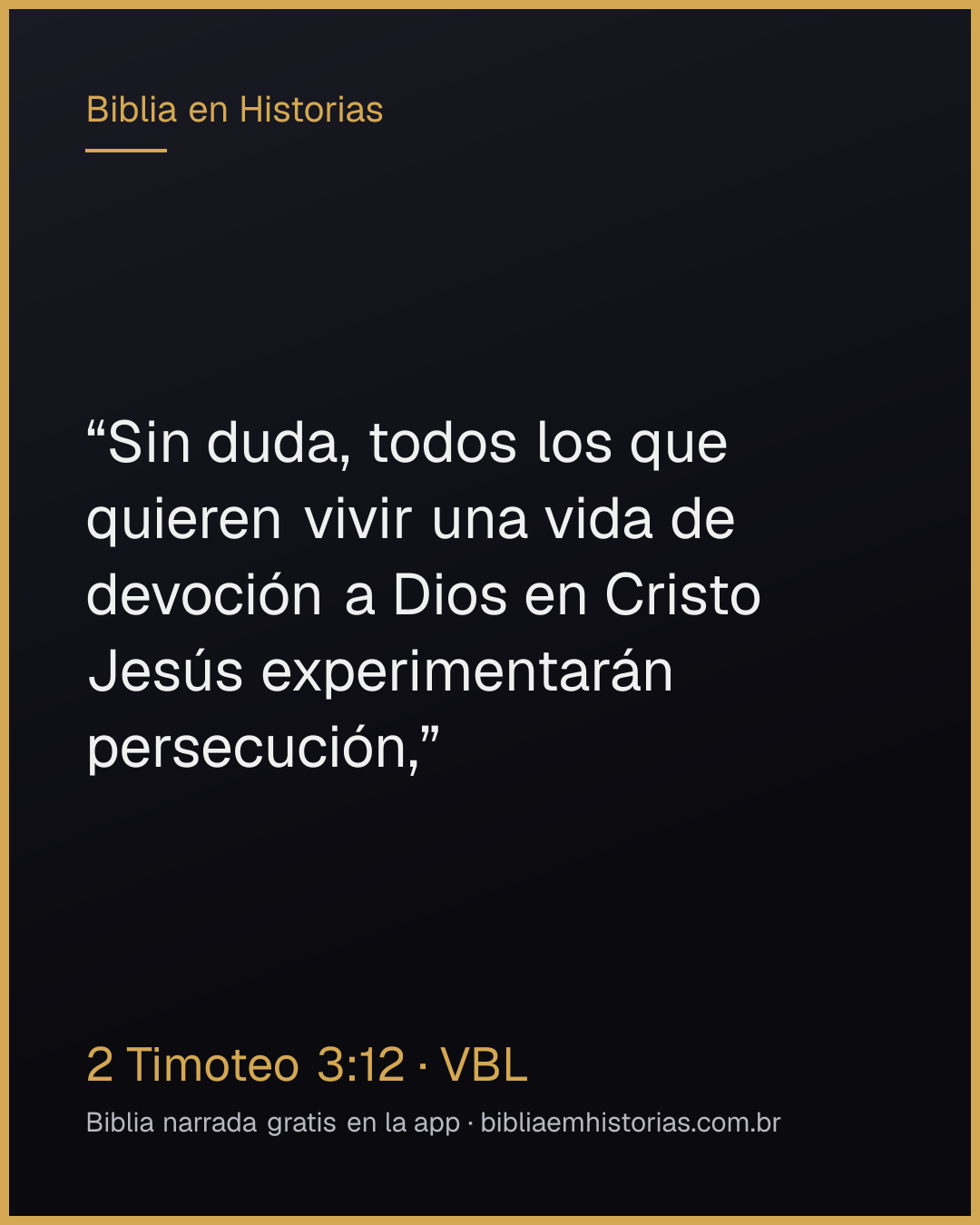 Imagen del versículo 2 Timoteo 3:12 para compartir