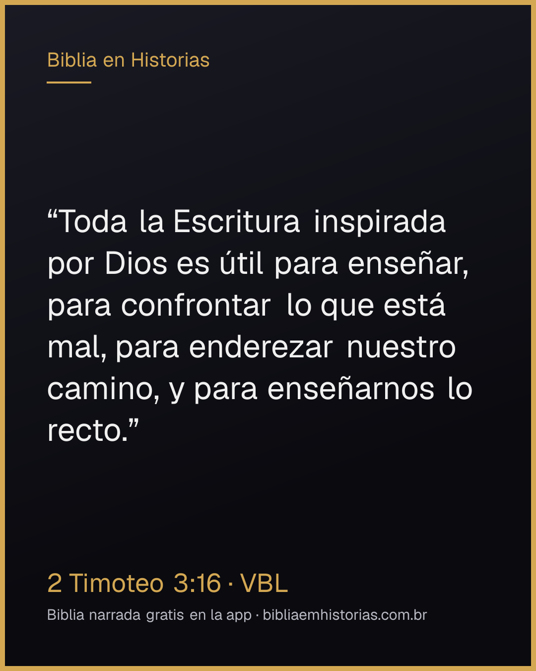 Imagen del versículo 2 Timoteo 3:16 para compartir