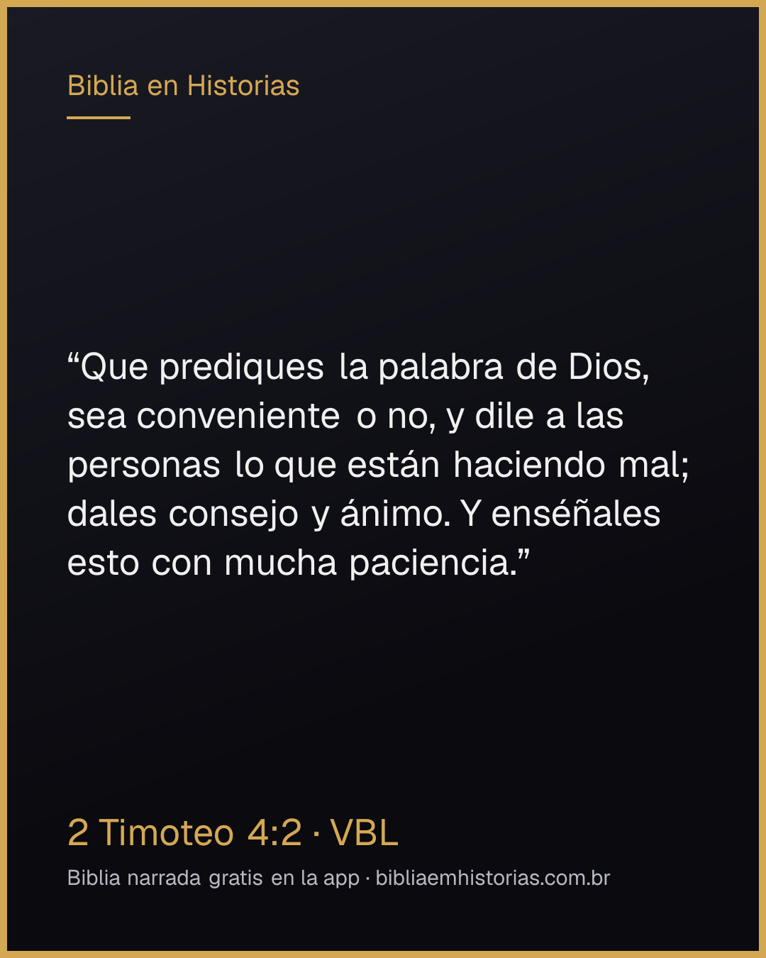 Imagen del versículo 2 Timoteo 4:2 para compartir