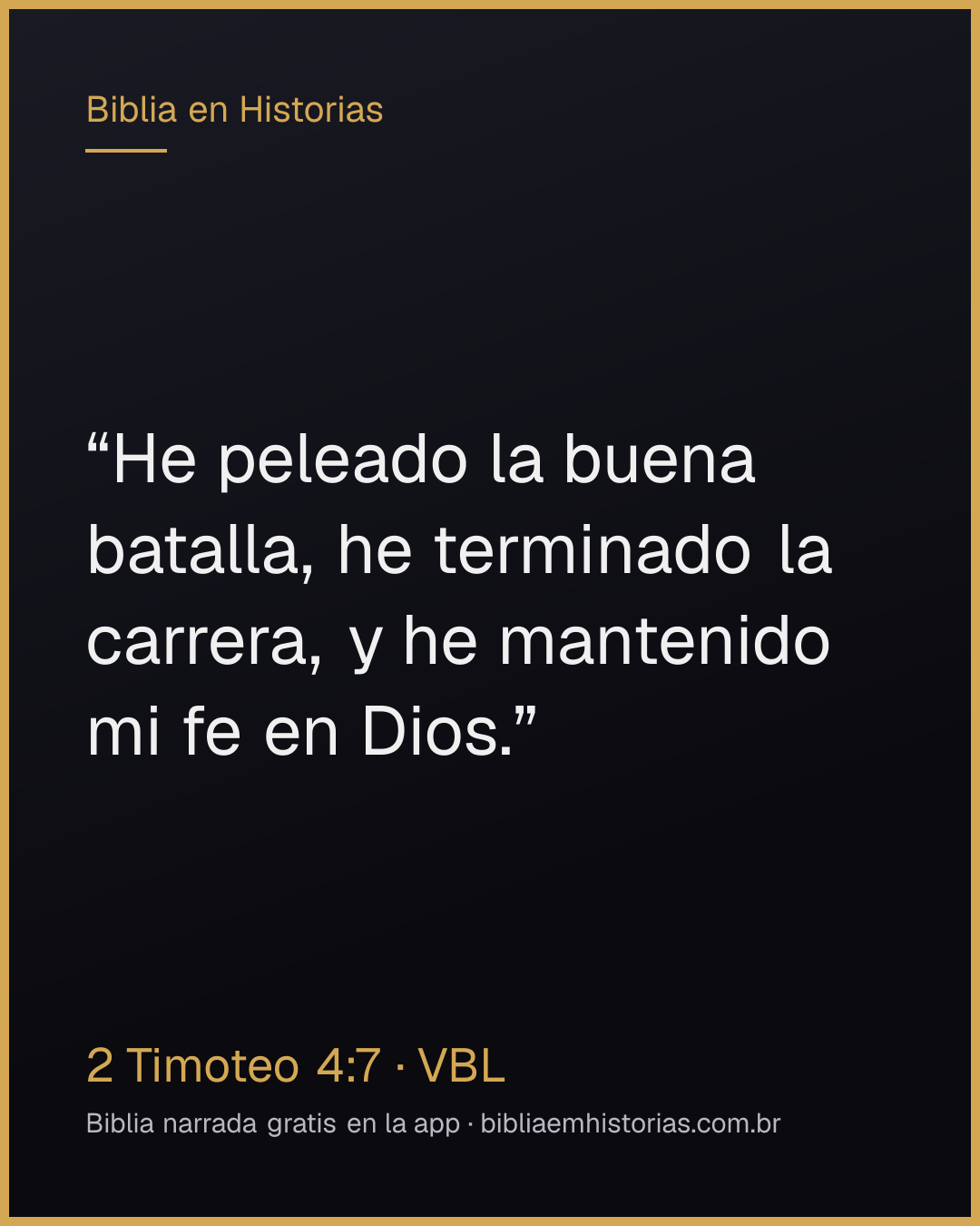 Imagen del versículo 2 Timoteo 4:7 para compartir