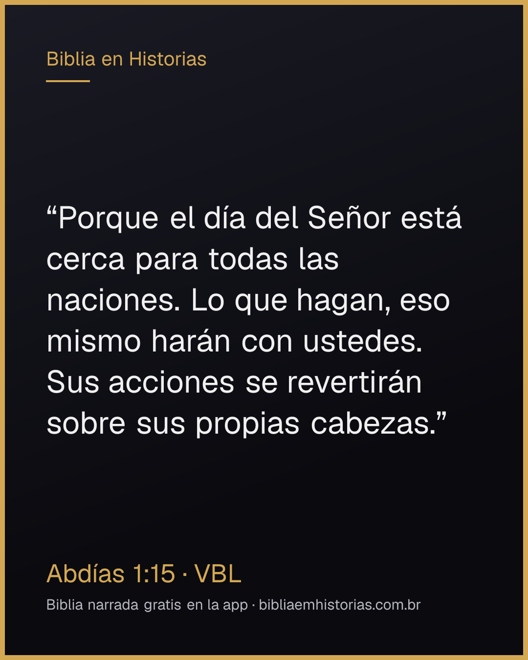 Imagen del versículo Abdías 1:15 para compartir