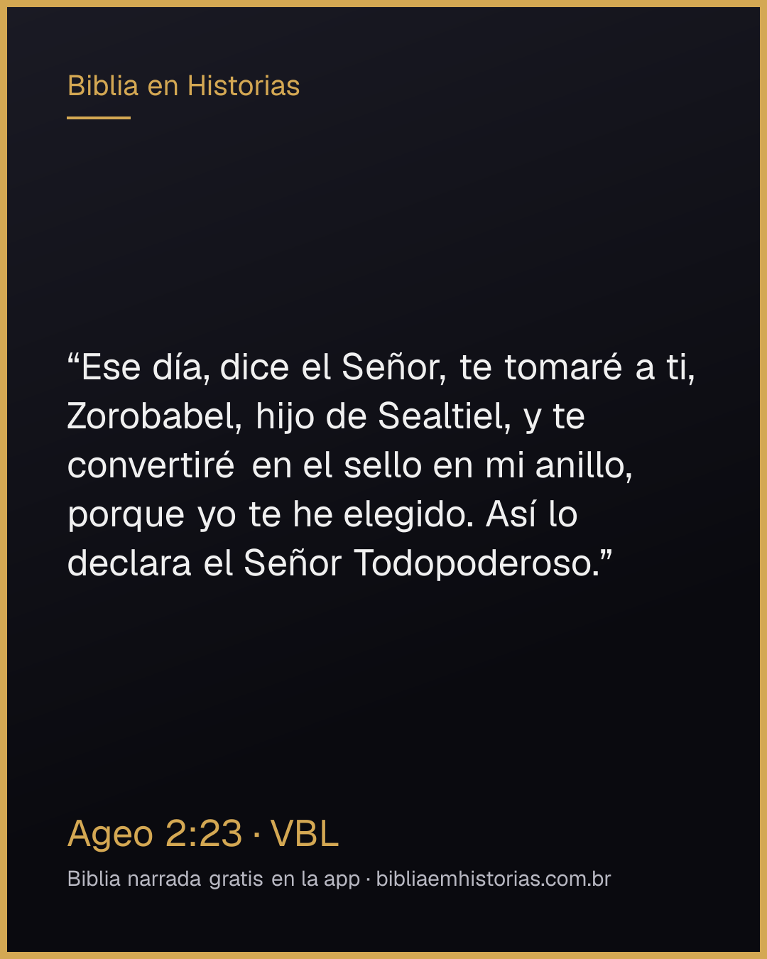 Imagen del versículo Ageo 2:23 para compartir
